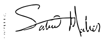 Sahil Maher signature. 